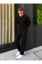 Men's Casual Cotton Black Cargo Baggy Pants - 2