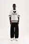 Men's Patterned Knitwear T-Shirt Ecru - 7