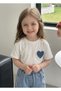 Girl's Heart Detailed Shorts and White T-Shirt 2-Piece Set |   Summer Combination Stylish Holiday Set |   3-7 Years Old - 6
