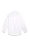 Striped Textured Basic White Shirt - 2