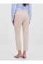 Pantaloni de damă crem - 4