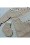 Baby Girl Knitwear 8-Piece Hospital Outfit - 100% Natural Cotton Washed Fabric - Salmon - 4