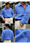 Men's Premium Muslin 100% Cotton Oversize Long Sleeve Shirt - 4