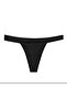 Black Elastic Waist Tulle Panties - 5