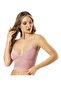 Crop Blouse Set with Straps, Lace and Padded Bustier Bralet, 95% Cotton - 3