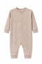 Isis Unisex Baby Star Patterned Long Sleeve Jumpsuit with Snap Fasteners - 5