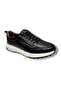 2007-26 Genuine Leather Anatomical Gel Sole Rubber Laced Men's Shoes Black White