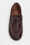 Rodeo Burgundy Matte Genuine Leather Lace Detail Women's Loafer Shoes - 6