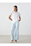 Crew Neck Embroidered Women's Blouse - 2