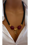 Glass Bead Design Handmade Women's Necklace - 3