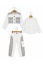 Girl's Noir Tweed Jacket Pants Shirt 3-Piece Set