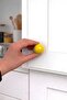 15 Pcs Hard Plastic Knob Round Ball Yellow Cabinet Furniture Kitchen Cupboard Drawer Handle Knob Handles - 5