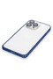 Ilkeshop iPhone 15 Pro Max Metal Bumper Matte Cover (163014) - Navy Blue - 5