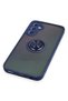 Ilkeshop New Galaxy A24 4g Case Montreal Silicone Cover with Ring (180121) - Navy Blue - 5