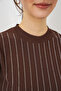 Women's Zero Sleeve Stone-Embellished Blouse 931 - Brown - 3