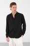 Men's Regular Fit Judge Collar Long Sleeve Linen Look Shirt - 4