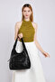White Women's Daily Medium Size Shoulder Bag Soft Design Multi-Pocket - 5