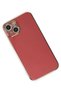 Ilkeshop New iPhone 15 Case Volet Silicone (231346) - Red - 3