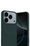 Ilkeshop New iPhone 17 Pro First Silicone Case - (85904) Dark Green - 2