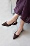 Jesse Women's Heeled Fabric Shoes Brown