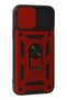Ilkeshop New iPhone 13 Pro Max Case Pars Lens Ring Silicone (125220) - Red - 2
