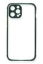 Ilkeshop New iPhone 12 Pro Max Case Miami Transparent Silicone - (140508) Dark Green - 2