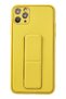 Ilkeshop New iPhone 11 Pro Max Case Coco Leather Stand Cover (164741) - Yellow