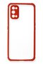 Ilkeshop New Realme 7 Pro Case Miami Transparent Silicone (173247) - Red - 2