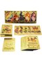 Pokémon Compatible Gold Card Collection - 25 Pieces of Gold-Plated Metallic Pvc Unbreakable Card Deck - 5