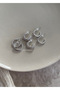 Sparkling Multi-Ring Earring Set – Zircon Stone Twisted & Vintage Minimalist Women's Earring Combination Set of 6 - 2