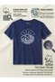 "Take Me to the Mountains" Printed 100% Cotton Navy Blue Nature T-Shirt - 5