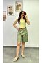 Cotton Fabric Shorts with Pockets and Belt Detail - 2