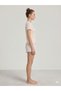 Yazlik Karyoka Stitched Combed Cotton Short Sleeve Women's Shorts Suit - 4