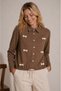 Bow Detailed Comfortable Fit Long Sleeve Lace-Up Women's Shirt