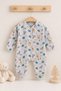 Baby Boy/Girl Safari Patterned Snap-On Jumpsuit Seasonal Baby Jumpsuit - 4