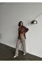 Women's Leopard Patterned Flared Trousers - 3