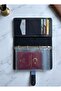Travel Organizer - 5 Compartment Clear Zippered File and Wallet Passport Holder Bag - 2