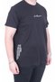 Big Size Men's Crew Neck T-Shirt New Adventures 26129 Black - 2