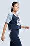 Women's Regular Fit Crop Varsity Tee With Raglan Sleeve - 5