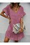 Women's Polka Dot Short Sleeve Chiffon Dress