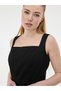 Rochie neagră de damă tip slip - 3
