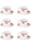 DC3402 Opalware Cup and Saucer Set 12-Pieces