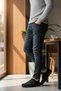 9012 Orthopedic Light Sole Rubber Laced Men's Shoes - Casual Men's Daily Flexible Sports Leather Shoes - 6