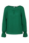 Bluză verde de damă cu model - 5