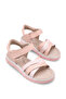 Genuine Leather Glittery Orthopedic Sole Velcro Girls' Sandals