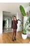 Off-Shoulder Modal Dress - Brown