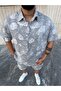 Rose Patterned Premium Shorts & Shirt Set - 2