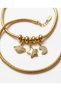 Women's Gold Cosmo Shine Zircon Stone Saturn Moon Star Charm Bracelet