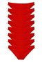 Glb-Stl41414 8 Pieces Super Eco Set Lycra Women's Slip Panties Red