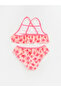 Nevavm Floral Patterned Girl's Bikini Set with Difference - 3
